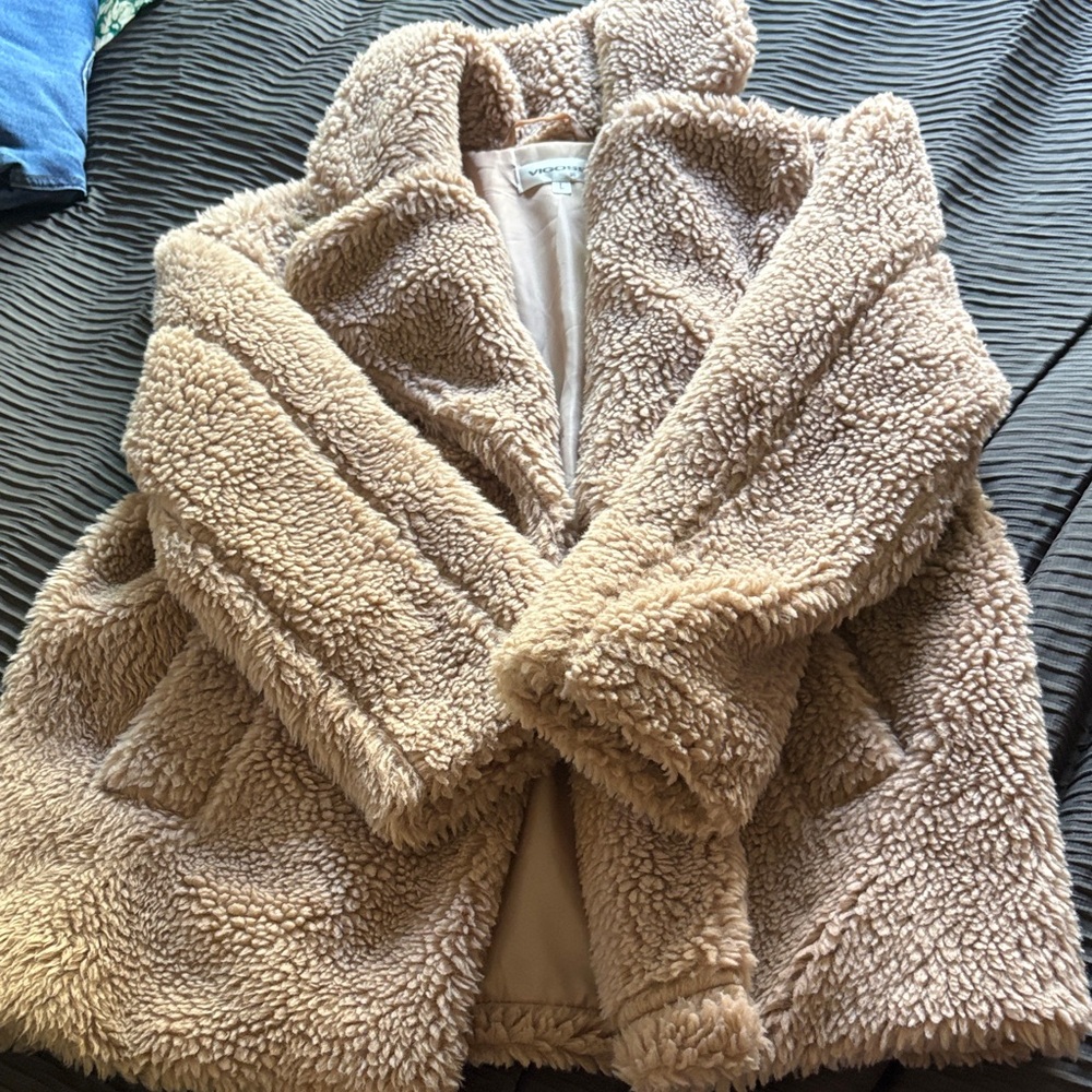 Vigoss Tan Sherpa Jacket